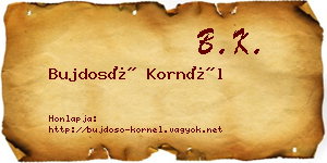 Bujdosó Kornél névjegykártya